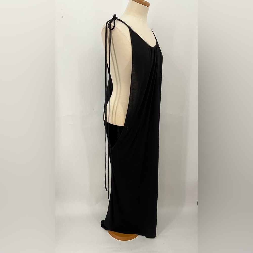 Rick Owens Lillies US8 draped dress asymmetrical 0168 open sides jersey